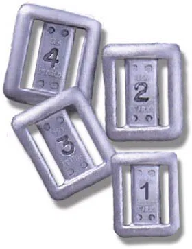 Scuba diving weights, various sizes and types, please call for pricing